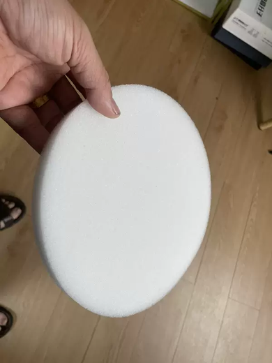 Yusenyi 1cm thick sponge round millimeter white sponge breathable cushion shock-absorbing sheet thick polyurethane foam 10 bird's nests diameter 18.5cm thick 1cm 30 pcs