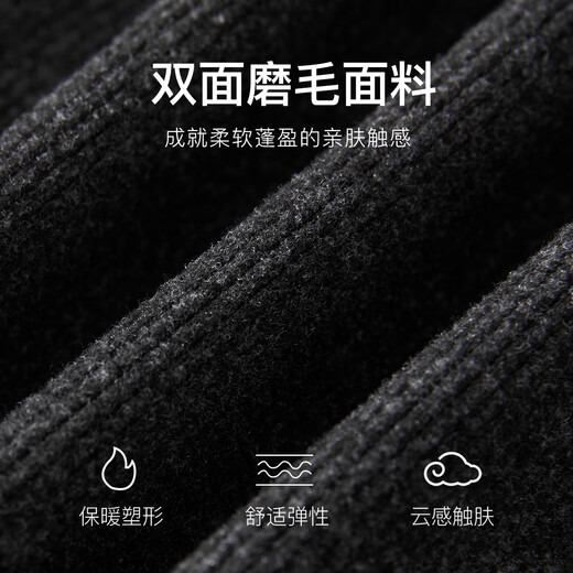 Enos Yashi Shopping Mall Same Style 2025 Winter New Versatile Slim Waist Stitching Stand Collar Sweater Women 41016008 Smoke Gray L