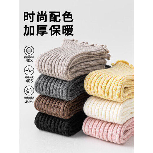 Baby Leg Covers for Girls and Baby Spring, Autumn and Winter Thickened Super Warm Wear Calf Lolita Sock Covers Brown Leg Socks*3 Pairs One Size 0-8 Years Old