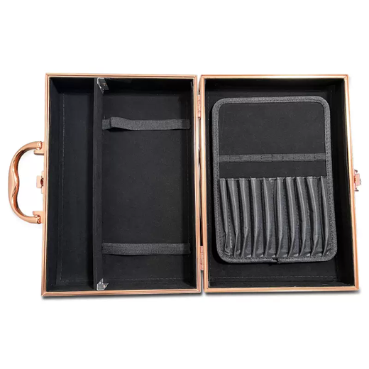 Yusenyi technician's ear picking tool box, professional suitcase, easy to carry, aluminum alloy double layer ear picking box set storage box, new single layer ear picking tool box, colorful