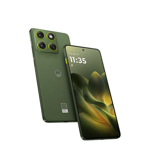 Motorola (Motorola) Zhang Linghe's same model Lenovo moto X70 Air thin and light straight screen multi-sided drop-resistant strong water resistance 5GAI mobile phone Yun Green 12GB+256GB