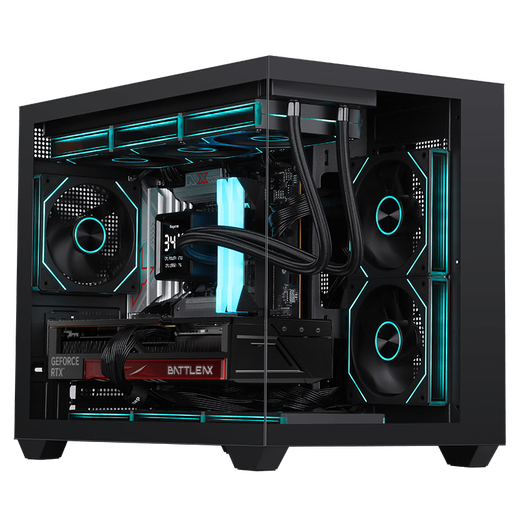 Colorful RTX5060 Ti 5070 host AMD 7500F column-free sea view room designer e-sports game desktop DIY assembly computer complete machine AMD R5 7500F+5060ti host