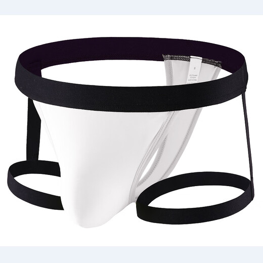 Bagged new new product quick-drying men's butt lifting thong personalized fashionable low-waist underwear breathable polyester underwear black S 90-110Jin Jin equals 0.5 kg