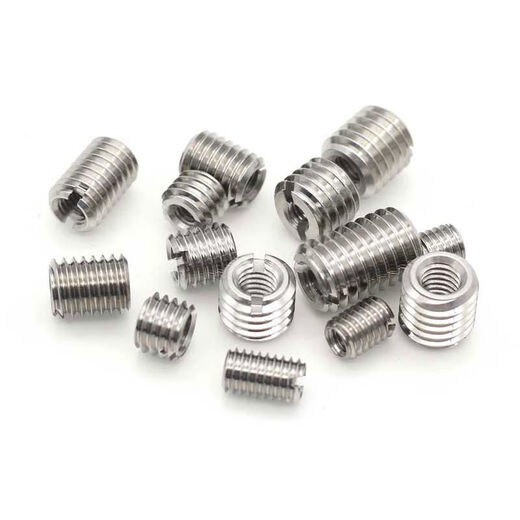 Type 302 self-tapping screw sleeve stainless steel slotted thread bushing protective sleeve M3M12 internal and external repair braces boxed M3-M12 self-tapping screw sleeve combination set type A