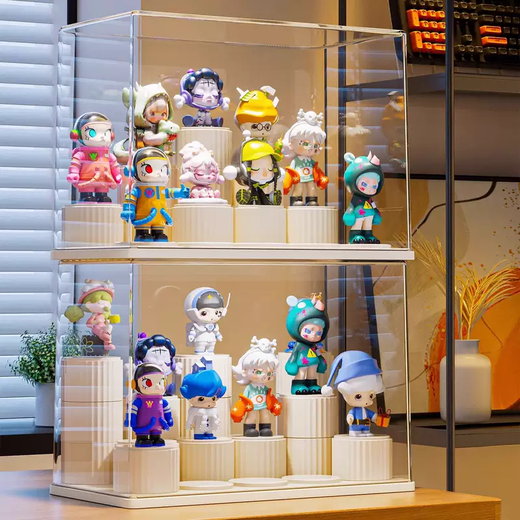 Yusenyi Doll Box Storage Transparent Blind Figure Display Stand Doll Bubble Mart Box Display Transparent Large Figure Box Large Figure Box