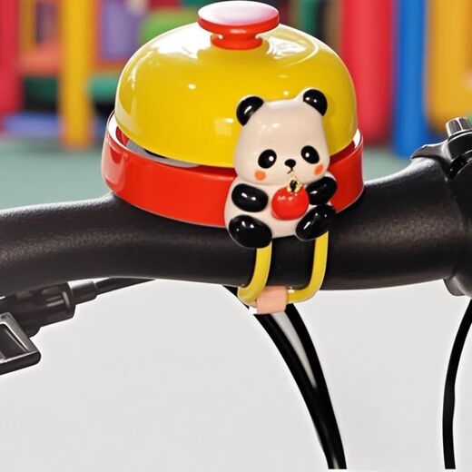 Midelei Fahrradklingel für Kinder, Mountainbike, niedlicher Cartoon, Internet, Promi, Balance, Auto, Roller, Radfahrer, drückt super laute Hupe, rosa Fahrradklingel + umgekehrter Bär