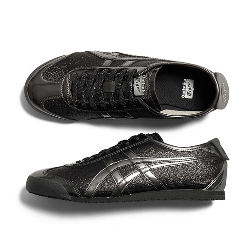 Onitsuka Tiger women's shoes MEXICO 66 BOXING new sports fashion flash couple casual shoes black/gun gray/1183C480.001 36