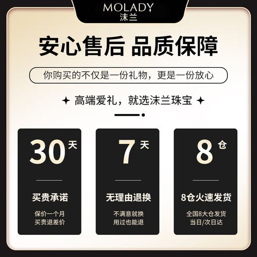 MOLADY S925 silver necklace for women rose gold transfer bead pendant jewelry birthday anniversary gift for girlfriend and wife imported zircon transfer bead copper coin necklace * gift box