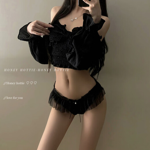 Universal sweet lace underwear for women, thin, sexy spliced mesh bow, transparent low-waist briefs, light pink, 12% off for orders of 5 pieces L