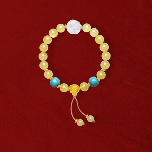 Saturday Fortune (ZLF) gold bracelet, fine pure gold for women, ancient sand-faced bead-edged lotus beeswax bracelet, price 6mm, 19 pieces, 18cm-3.25g