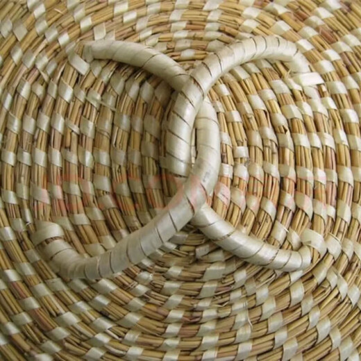 Meikejie straw handmade pot lid universal steamer iron pot aluminum pot woven straw hat dripping old-fashioned steamed bun round household reed 30