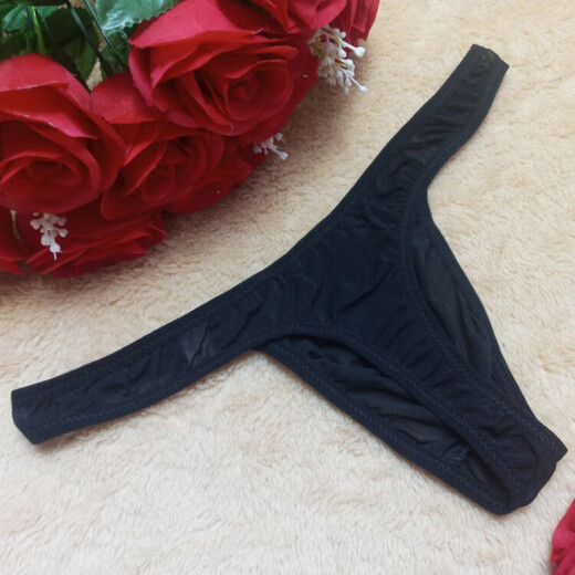 T-string open for men and women, universal sexy underwear, no need to put on and take off, sexy underwear, hot and tempting, hollow, black mesh thong