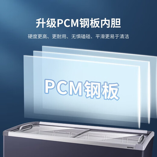 澳柯玛（AUCMA）展示柜商用大容量冰柜商超组合柜卧式玻璃门展示冰箱超市商场便利店岛柜冰淇淋雪糕冷冻柜牛排急冻 1.9米702升 全冷冻1级能效