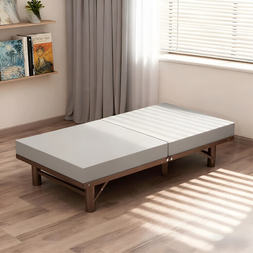 Dunhui exports Japanese quality folding bed for home use, office lunch break bed storage folding bed, hotel extra bed, blue gray multi-layered coconut palm mat, width 80, length 200cm