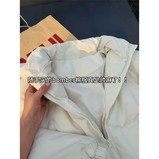 Cantu Cleanfit Stand Collar Short Down Down Jacket Men's Winter American High-Quality Cotton Jacket Thickened Warm Cotton Jacket Apricot L