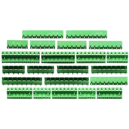Dafuri KF2EDG 7.62MM terminal block PCB terminal 2P 3P 4P 5P6P7P8P9P12P plug-in 12P straight pin + socket 7.62MM plug-in (1 set)