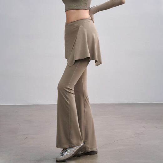 ACKDCS high-end yoga pants for women to wear as outerwear, nude, breathable, slim fitness trousers, professional Pilates training trousers