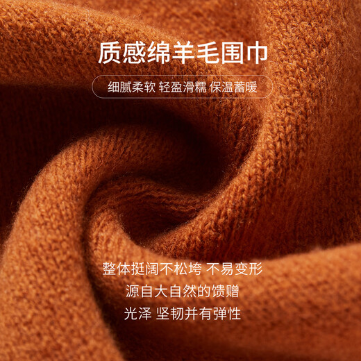 Wanshili pure wool scarf women's winter shawl and scarf as a New Year gift for girlfriend in a gift box first sight