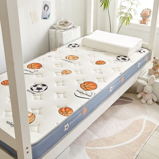 (Xinjiang) Customized children's mattress student dormitory thickened special cushion student single mattress dormitory three-dimensional skin-friendly model-6cm ball sports 80*180cm (customized will be shipped in 24 hours)