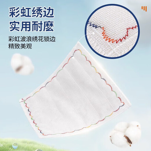 COODORA rainbow rag dishwashing cloth non-stick kitchen table towel absorbent 12 layers thickened cleaning scouring pad 7 pack