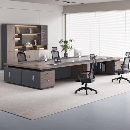Mudini boss office desk and chair combination simple modern executive desk high-end manager worktable supervisor leader president table 2.4 meters boss table short style/single cabinet