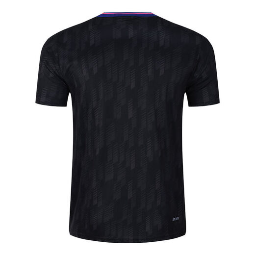 Table tennis uniforms for men and women, short-sleeved quick-drying 2025 national team uniforms, competition uniforms, children's table tennis jersey customization 25003 black unlabeled top M Men's M