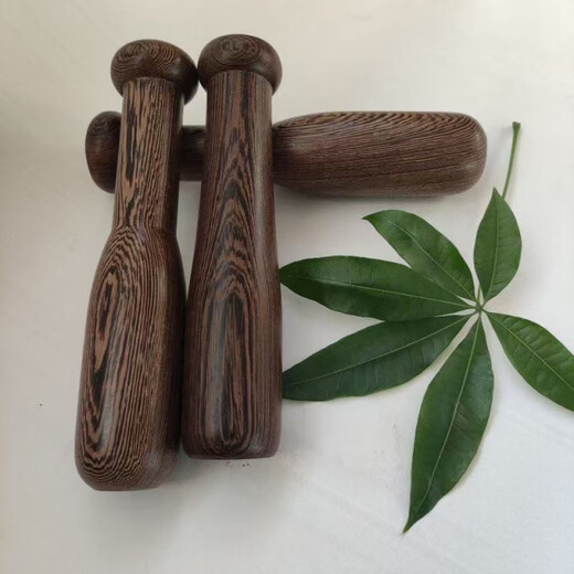 Qinkai's same low-purity chicken wing wood garlic hammer manual grinding rod classic household garlic artifact hammer round head garlic hammer length 20cm diameter 4.2