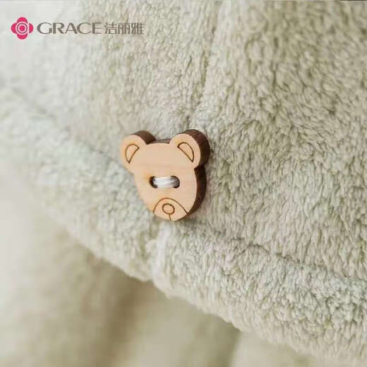 Dry hair cap for women, quick-drying, super absorbent, thickened hair towel, head bath towel, mother and baby green one