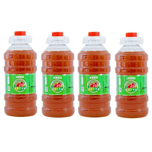 Apple cider vinegar sugar-free pure apple cider vinegar puree concentrated commercial wholesale seasoning for inner court use Shanxi pure apple fermented puree 1000ml*4 bottles