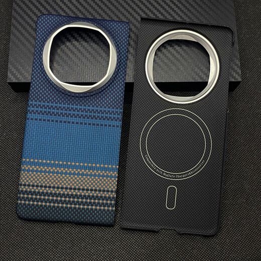 Huawei (HUAWEI) original quality suitable for Kevlar mobile phone protective case aramid fiber MateX6 carbon fiber full black and gray rough back cover Huawei_Mate_X6