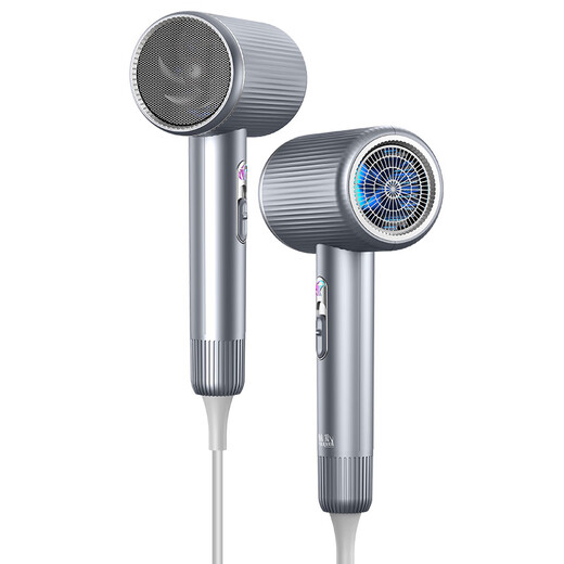 Youyue German Seiko 2400W high-power hair dryer, high wind power, 3 minutes quick drying, blue light negative ion hair care hair dryer, ultra-quiet hot and cold air three-block hair dryer, milky white, 2400W high power, 3 minutes quick drying, free air collection nozzle