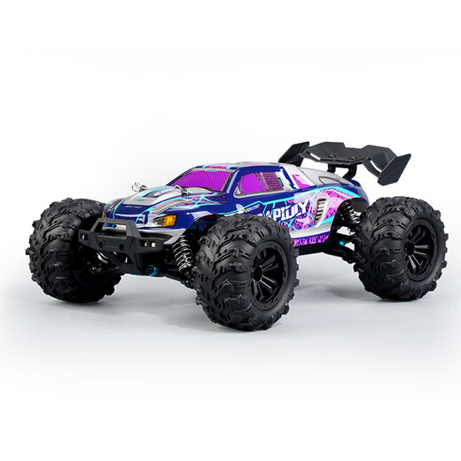 Chili 25 remote control cars for 6-14 years old, large toy car, wild high-power high-speed racing car, big-foot children's electric car, professional RC brushed Raptor blue, full scale 60KM/H, one high-speed battery, about 30 minutes