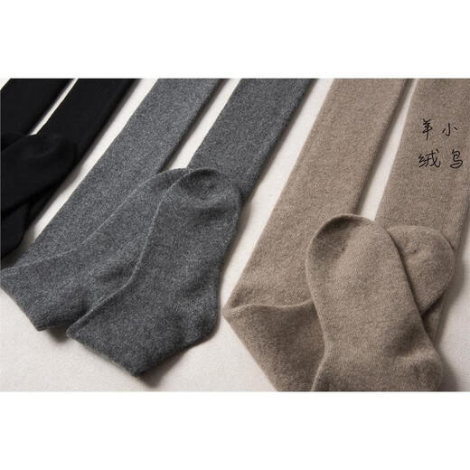 Lamb's wool socks are warm and practical, small three-color elastic color bottoming socks, over-the-knee lamb's wool stockings to protect against cold, black, one size fits all