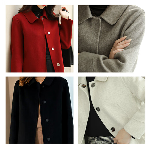 Beautifully made metal concealed button round button button coat coat women's windbreaker snap button universal invisible woolen press button mother button black 21mm 5 pack