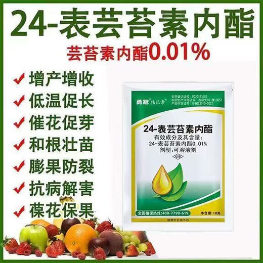 Brassinolide growth regulator 500g to protect flowers and fruit trees, cucumbers, citrus, and fruit-drop prevention plants