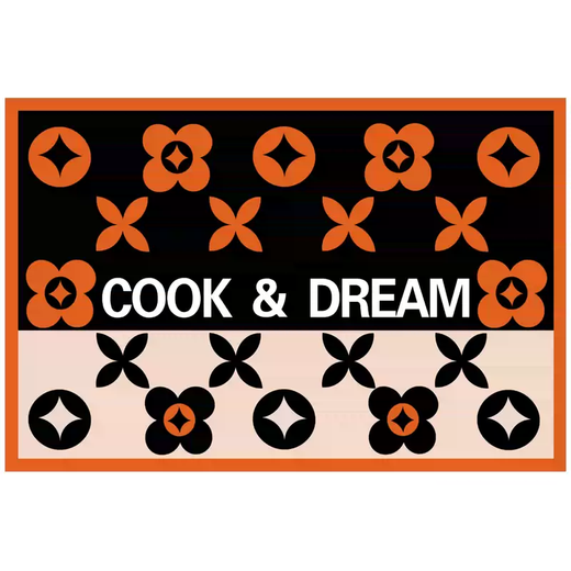 Yusenyi Diatom Mud Soft Floor Mat Water-Absorbent Non-Slip Door Mat Bathroom Bathroom Kitchen Door Mat Quick-drying Water Orange Bear Square 80x120cm