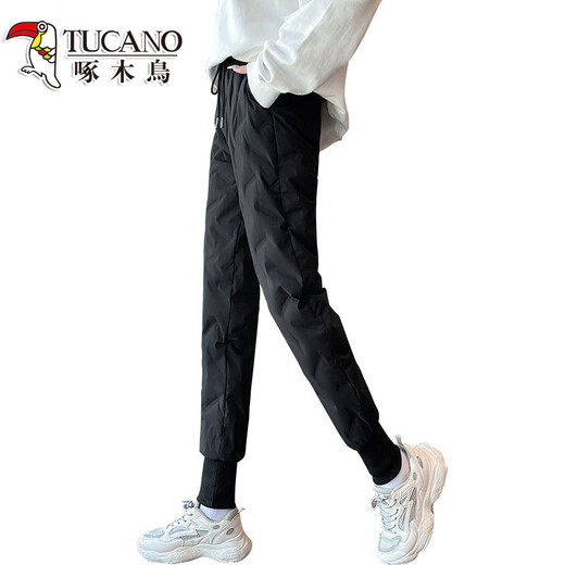 Woodpecker Snow Down Pants Women's Outerwear 2026 New Winter Plush Charge Cotton Pants Northeast Coldproof Thickened Warm Boot Pants Color/Women's L