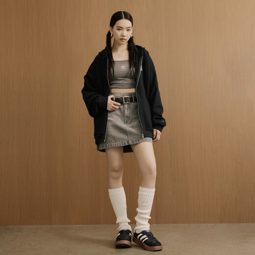 Adidas 2025 New Knitted Sports Hooded Jacket Jacket for Men and Women Autumn Adidas Clover Black L