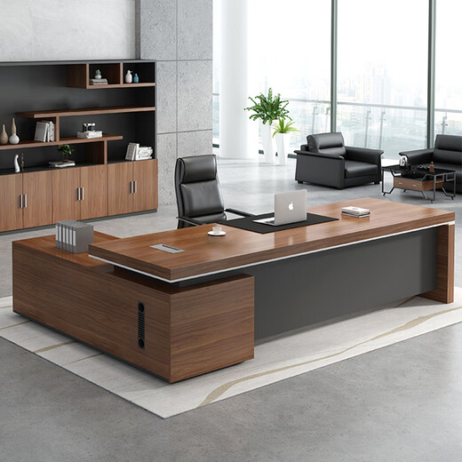 Boxen Boss Desk President's Desk Simple Modern Desk Manager Desk Office Chair Combination Supervisor Office Furniture Executive Desk 1.6 Meter Boss Desk