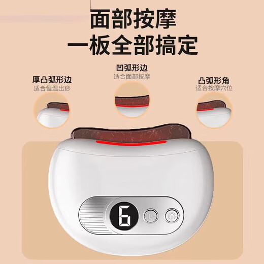 Renjichun German electric scraping board scraping instrument facial smart meteorite electric heating whole body massage eye and face electric instrument beauty scraping instrument fat burning hot compress vibration turquoise green red meteorite model with essential oil