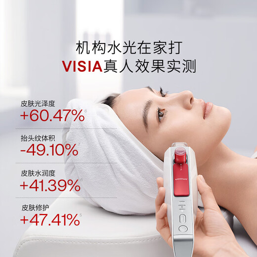 Extremely cute water-light instrument, anti-aging, removing yellowing and brightening light lines, collagen cannon, photon beauty instrument, water-light needle instrument, original solution for self-use at home - luminous bomb for birthday, birthday gift for girlfriend, New Year gift