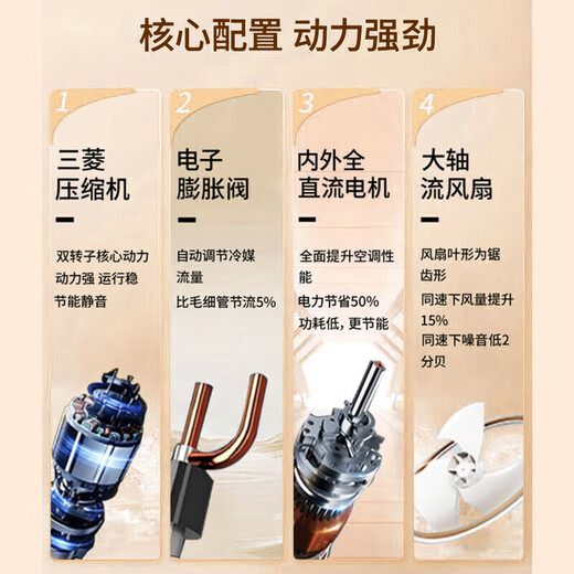 Haier produces Leader 5 HP cabinet air conditioner, commercial vertical cabinet central air conditioner, first-level energy efficiency, variable frequency, shop facade, home and business dual-use, 380V dehumidification subsidy of 20% for 5 HP, second-level energy efficiency, rapid heating and cooling + self-cleaning