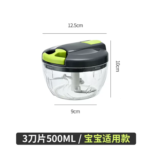 Yusenyi Manual Household Garlic Pounding Garlic Press Garlic Garlic Garlic Ginger Garlic Crusher Garlic Stirring Garlic Cutting Artifact Gray Small Size (500ml) 500ml Gray Small Size (500ml)
