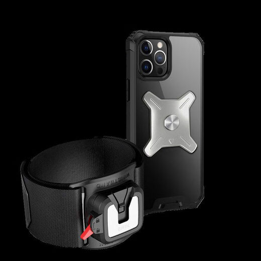 Metal detachable 360-degree rotating mobile phone bag wrist strap for driving and riding take-out arm shell electric folding bike bracket metal detachable wrist style