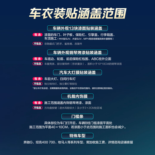 Chexiaomiao C80 invisible car film 8.5mil full body film TPU anti-scratch (anti-paint corrosion) protective film Audi Tesla Xiaomi YU7 only includes products