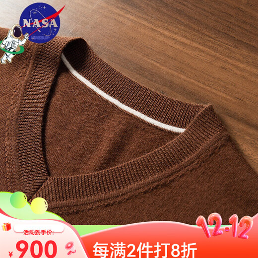 Ordos men's high-end high-end pure cashmere sweater men's 100 cashmere high-quality cashmere sweater Phantom Gray S