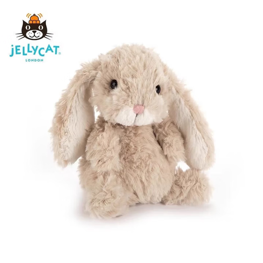 Jellycat Sweet Curly Doll Sweet Rabbit Beige Cute Plush Doll Toy Chinese Valentine's Day Gift for Girlfriend Sweet Rabbit Beige 15cm Genuine