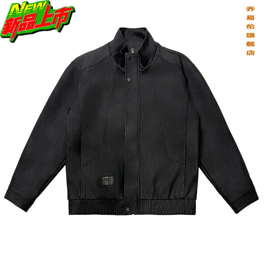 Qiao Yilun Men's Brown Leather Jacket Spring and Autumn American Retro Motorcycle Pu Leather Jacket Trendy New Casual Jacket Brown M