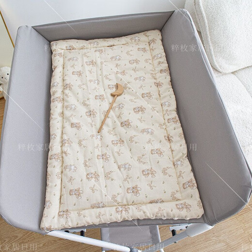 Jiaojing Diaper Table Pad Baby Diaper Table Cotton Pad Nursing Table Cotton Pad Newborn Mattress Cotton Diaper Table Accessories Baby Changing Clothes Small Love/Three-Layer Structure Thickened and Warm 35*75 Manual measurement may cause errors