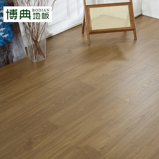 Bodian ENF-Qualität, umweltfreundlicher neuer dreischichtiger Massivholz-Verbundboden, wasserdichter und verschleißfester geothermischer Fußbodenheizungskern, dreischichtiger Holzboden ENFBT96009, 15 mm dick